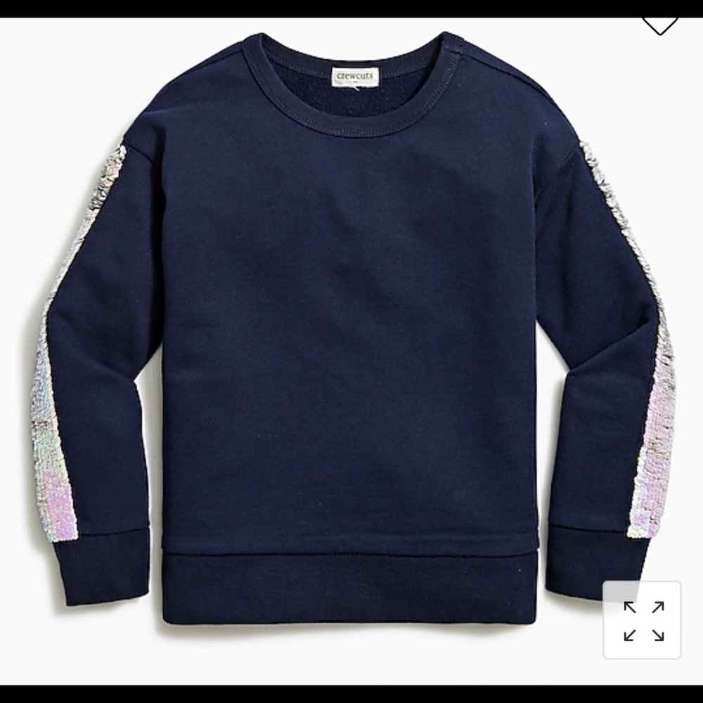 Crewcuts NWT Girls' flip-sequin striped sweatshirt & sweatpants